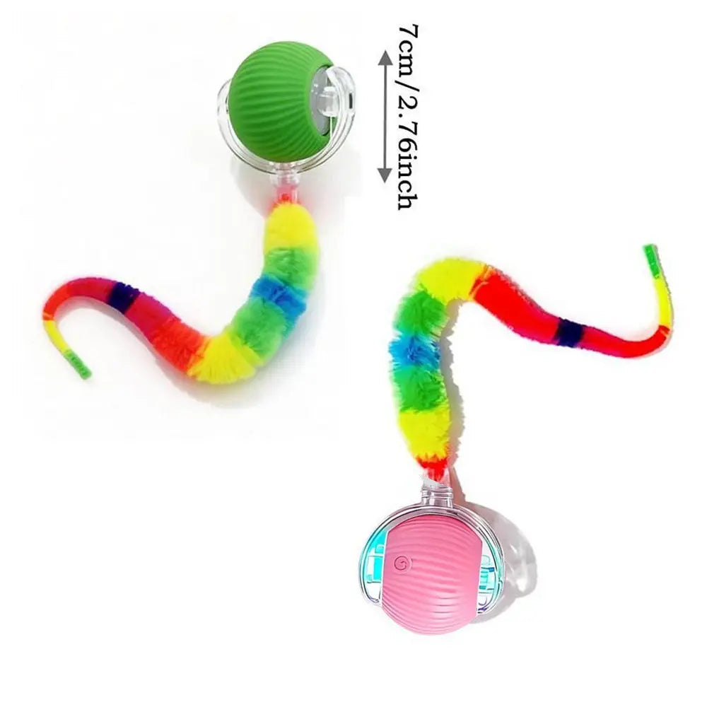 Automatic Rolling Interactive Ball Toy for Cats & Kittens - Smart Motion-Activated Boredom Buster for Indoor Pets, Automatic Rolling Balls for Feline Companions