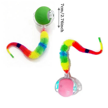 Automatic Rolling Interactive Ball Toy for Cats & Kittens - Smart Motion-Activated Boredom Buster for Indoor Pets, Automatic Rolling Balls for Feline Companions